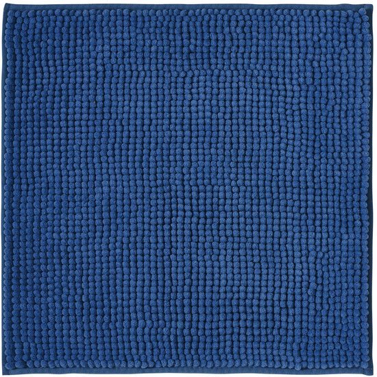 Unyqoos® Zachte Antislip Badmat Set voor Douche, Bad en Toilet in Blauw Chenille Design