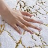 Unyqoos® Luxueuze Antislip Badmat met Gouden Detail voor Stijlvolle Badkamers - 40x60 cm