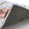 Unyqoos® Luxueuze Antislip Badmat met Gouden Detail voor Stijlvolle Badkamers - 40x60 cm