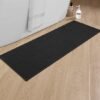 Unyqoos® Zwarte Antislip Badmat voor Badkamer en Douche, 43 x 120 cm, Wasbaar en Veilig