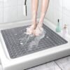Unyqoos® Antislip Douchemat 70x70 cm Grijs met Zuignappen en Afvoergaten