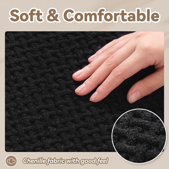 550x550-20717.jpg Unyqoos® Zachte en Absorberende Badmat met Antislip voor Veiligheid in de Badkamer