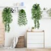 Unyqoos ® Levensechte Hangende Groene Kamerplanten voor Binnen- en Buitendecoratie, Set van 3 Stuks