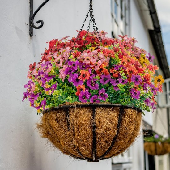 Unyqoos ® Kleurrijke Weerbestendige Kunstbloemen Voor Binnen En Buiten - Set Van 10 Bundels