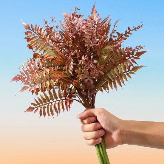 Unyqoos ® Kunstmatige Groene Mix van Diverse Decoratieve Plantenstelen voor Binnen en Buiten