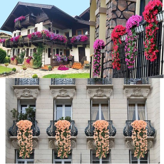 Unyqoos ® Levensechte Kunstbloemen Hangende Blauweregen voor Bruiloften en Tuindecoratie