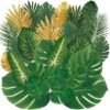 550x550-20820.jpg Unyqoos® Set van 66 kunstbladeren voor tropische feestdecoratie en interieur