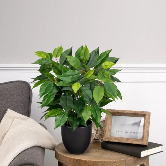 Unyqoos® Realistische kunstficus in pot voor stijlvolle decoratie in huis of kantoor