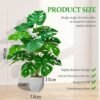 Unyqoos® Levensechte 70 cm Kunstplant voor Stijlvolle Binnenhuisdecoratie