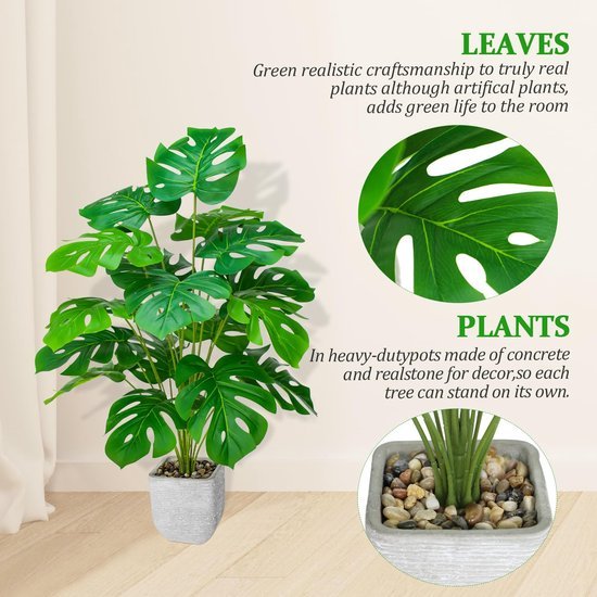 Unyqoos® Levensechte 70 cm Kunstplant voor Stijlvolle Binnenhuisdecoratie