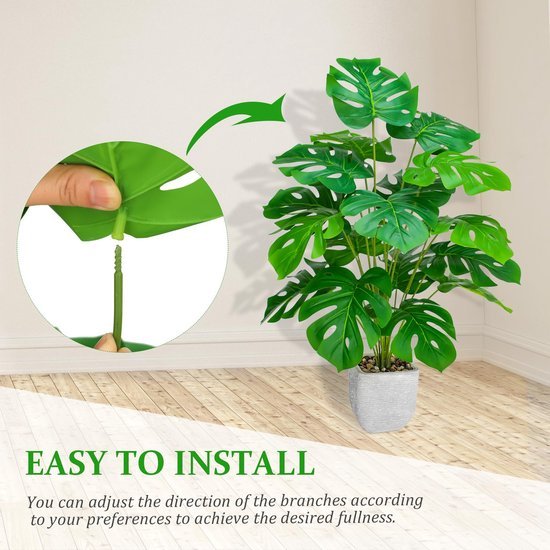 Unyqoos® Levensechte 70 cm Kunstplant voor Stijlvolle Binnenhuisdecoratie