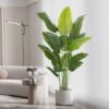 Unyqoos® Grote levensechte kunstplant met witte pot voor binnen en buiten decoratie