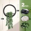 550x550-20912.jpg Unyqoos® Set van twee decoratieve kunstplanten voor binnen en buiten met parelsnoer