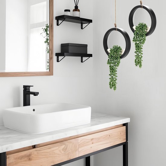 550x550-20914.jpg Unyqoos® Set van twee decoratieve kunstplanten voor binnen en buiten met parelsnoer