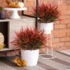 550x550-20933.jpg Unyqoos® Set van 8 Weerbestendige Kunstplanten voor Tuin en Terras Decoratie, rood, 40 cm , 8 stuks