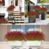 550x550-20935.jpg Unyqoos® Set van 8 Weerbestendige Kunstplanten voor Tuin en Terras Decoratie, rood, 40 cm , 8 stuks