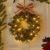 550x550-20943.jpg Unyqoos® Sfeervolle kerstkrans met LED-verlichting en timer voor deur of tafel