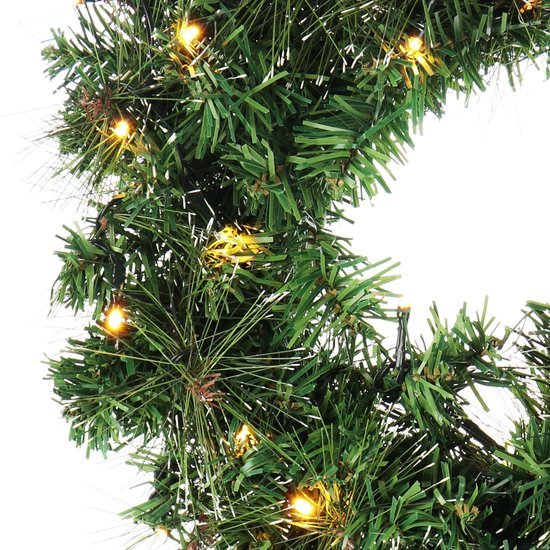 550x550-20944.jpg Unyqoos® Sfeervolle kerstkrans met LED-verlichting en timer voor deur of tafel