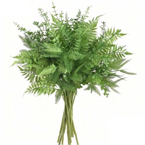 550x550-20952.jpg Unyqoos® Set van 12 Groene Kunstplanten voor Decoratieve Toepassingen Binnen en Buiten