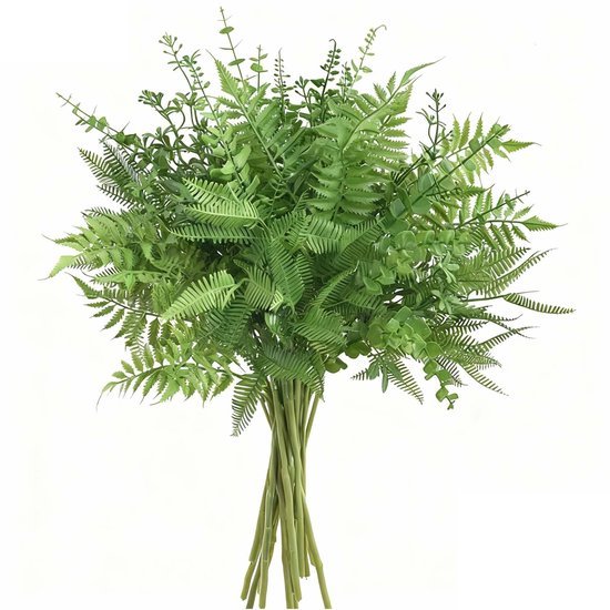 550x550-20952.jpg Unyqoos® Set van 12 Groene Kunstplanten voor Decoratieve Toepassingen Binnen en Buiten