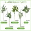 550x550-20955.jpg Unyqoos® Set van 12 Groene Kunstplanten voor Decoratieve Toepassingen Binnen en Buiten