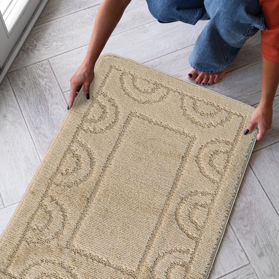 550x550-20979.jpg Unyqoos® Stijlvolle en Veilige Badmatset met Rutschfeste Latex Onderkant, Sneldrogend en Wasbaar