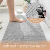 550x550-21005.jpg Unyqoos® Zachte en absorberende badmat van chenille met antislip voor badkamer