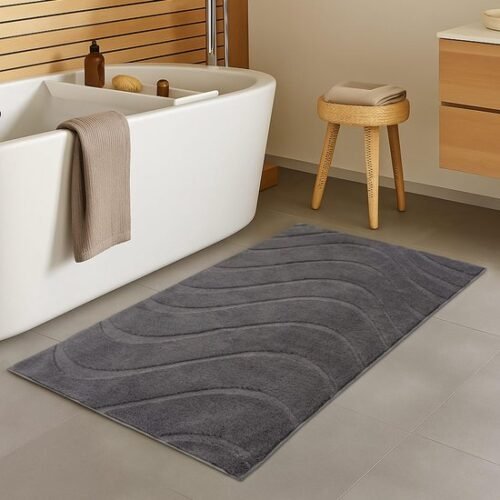 550x550-21006.jpg Unyqoos® Stijlvolle antislip badmat met golvend 3D-patroon en zachte touch
