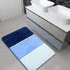 550x550-21032.jpg Unyqoos® Stijlvolle en Veilige Blauwe Bademat 50x80 cm met Rutschvaste Onderkant
