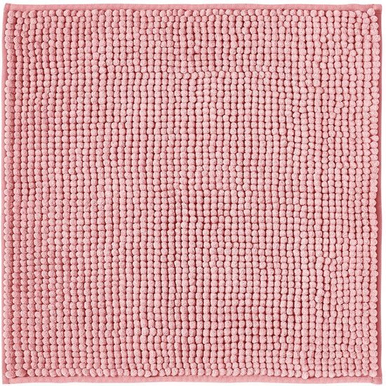 Unyqoos® Zachte en Absorberende Roze Badmat voor Douche en Badkamer van Microvezel, Antislip en Wasbaar, 45 x 45 cm