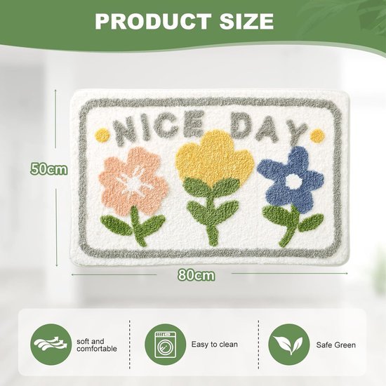 550x550-21124.jpg Unyqoos® Buitengewoon Zachte en Absorberende Badkamermat met Antislip Eigenschappen, Wasbaar en Decoratief Ontwerp