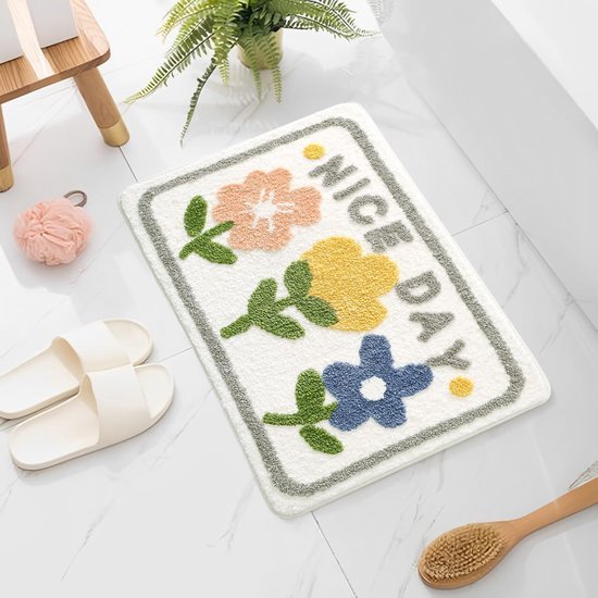 550x550-21129.jpg Unyqoos® Buitengewoon Zachte en Absorberende Badkamermat met Antislip Eigenschappen, Wasbaar en Decoratief Ontwerp