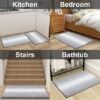 Unyqoos® Zachte en Absorberende Chenille Badmat met Antislip en Wasbare Microvezel in Grijs