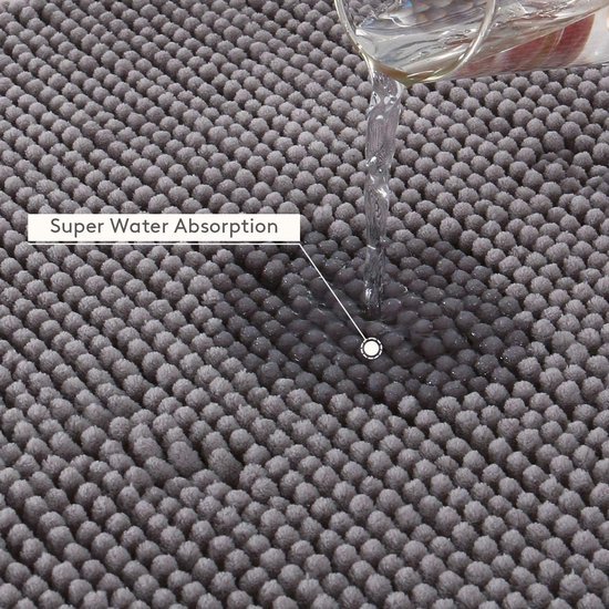 Unyqoos® Ultrazachte Antislip Badmat van Chenille Microvezel voor Comfort en Veiligheid in de Badkamer