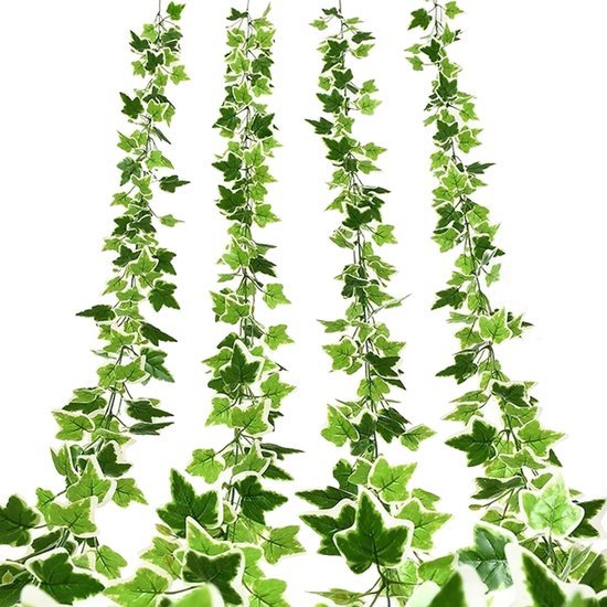 550x550-21202.jpg Unyqoos® Set van vier flexibele groene kunstmatige klimop slingers voor veelzijdige decoratie