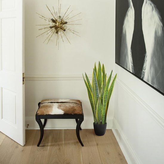 Unyqoos® Realistische kunstplant met levendige bladeren voor interieurdecoratie