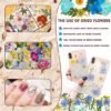 Unyqoos® Creatief Doe-het-zelf Pakket met 159 Unieke Gedroogde Bloemen en Pincet