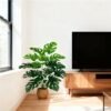 Unyqoos® Groene kunstplant Monstera met 24 bladeren voor interieurdecoratie