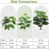 Unyqoos® Groene kunstplant Monstera met 24 bladeren voor interieurdecoratie