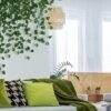 Unyqoos® Set van drie realistische hangende kunstplanten voor interieur en tuin