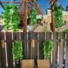 Unyqoos® Set van drie realistische hangende kunstplanten voor interieur en tuin