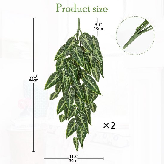 550x550-21287.jpg Unyqoos® Set van 2 Kunsthangplanten voor Binnen en Overdekte Buitenruimtes