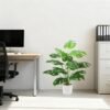 Unyqoos® Realistische tropische kunstplant met verstelbare, takken voor binnen en buiten, groente, 71cm