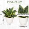 Unyqoos® Kunstmatige Sansevieria Plant voor Stijlvolle Thuis- en Kantoorinrichting