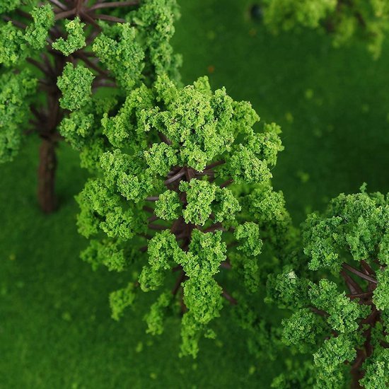 550x550-21328.jpg Unyqoos® Set van 55 kleurrijke miniatuurmodelbomen voor landschapsdecoratie en modelbouw