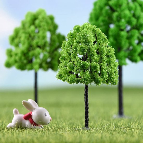 550x550-21332.jpg Unyqoos® Set van 55 kleurrijke miniatuurmodelbomen voor landschapsdecoratie en modelbouw