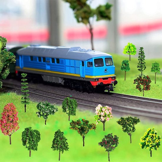 550x550-21335.jpg Unyqoos® Set van 55 kleurrijke miniatuurmodelbomen voor landschapsdecoratie en modelbouw