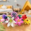 Unyqoos® Creatieve bouwset voor kleurrijk boeket met 10 unieke bloemen