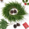 550x550-21354.jpg Unyqoos® Set van 6 kunstzinnige groene takken voor feestelijke decoratie