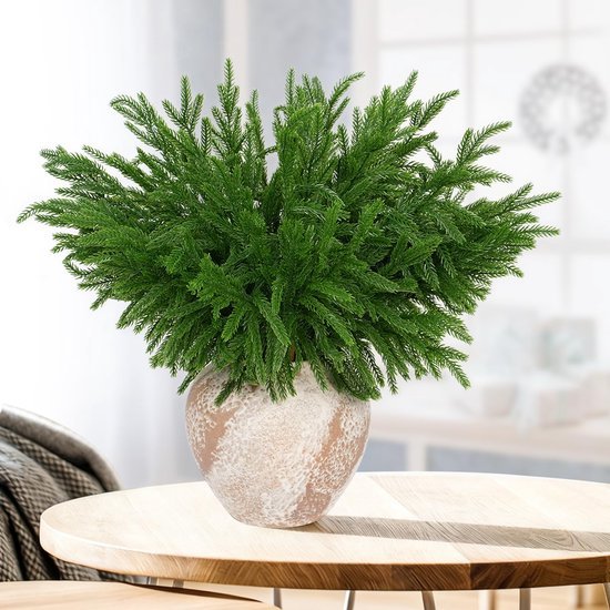550x550-21359.jpg Unyqoos® Set van 6 kunstzinnige groene takken voor feestelijke decoratie